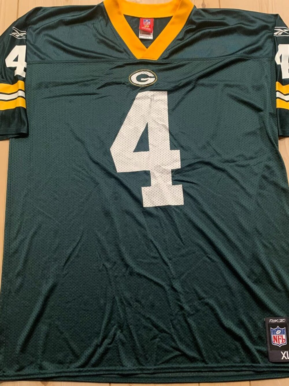 Vintage Y2K Green Bay Packers Brett Favre #4 Reebok NFL Players Jersey Size XL